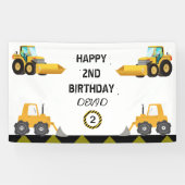 Banner für die Geburtstagspartei von Bauwagen (Horizontal)