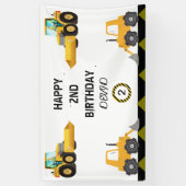 Banner für die Geburtstagspartei von Bauwagen (Vertikal)