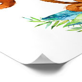 Banner für die Kindermädchendusche Poster (Ecke)