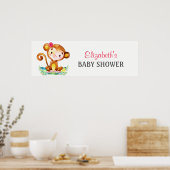 Banner für die Kindermädchendusche Poster (Küche)
