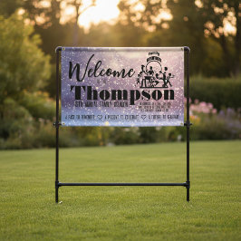 Banner für die lila Passionsfamilie Wiedersehen