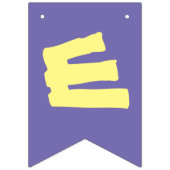 Banner für die lila und gelbe Leseecke (Dritte Fahne)