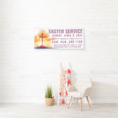 Banner für die Osterzeit von Kirchen (Insitu)