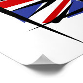 Banner für die Pinselmarke Vereinigtes Königreich Poster (Ecke)