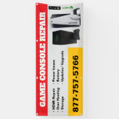 Banner für die Reparatur von Spielekonsolen (Vertikal)