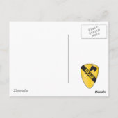 Banner für die TEILUNG 1. CAVALRY Postkarte (Rückseite)