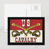 Banner für die TEILUNG 1. CAVALRY Postkarte (Vorne/Hinten)