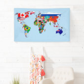 Banner für die Weltkarte der Flaggen (Insitu)