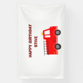 Banner für Feuerwagen Geburtstag Party (Vertikal)