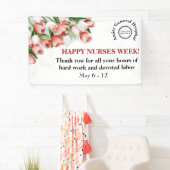 Banner für florale Unternehmenshappy Nurses Week (Insitu)