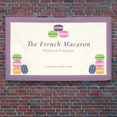 Banner für französische Macarons