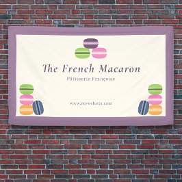 Banner für französische Macarons