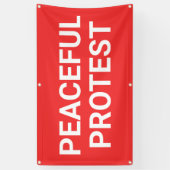 Banner für friedlichen Protest (Vertikal)