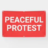 Banner für friedlichen Protest (Horizontal)