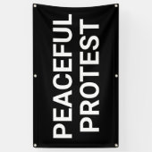 Banner für friedlichen Protest (Vertikal)