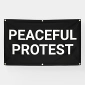 Banner für friedlichen Protest (Horizontal)
