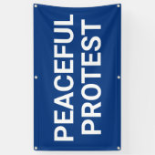 Banner für friedlichen Protest (Vertikal)
