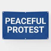 Banner für friedlichen Protest (Horizontal)