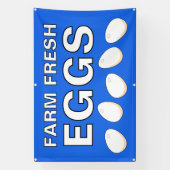Banner für frische Eier vom Bauernhof (Vertikal)