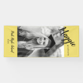 Banner für gelbes vertikales Foto-Abschluss (Horizontal)