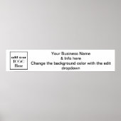 Banner für Geschäftspapiere für Messen oder Kunsth Poster (Vorne)