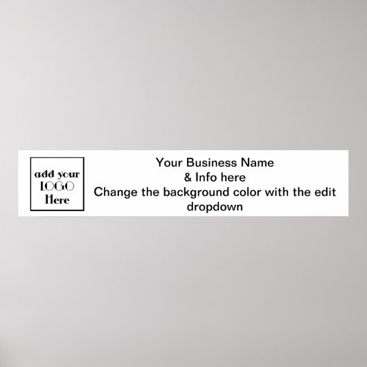 Banner für Geschäftspapiere für Messen oder Kunsth Poster (Vorne)