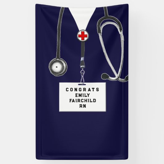 Banner für Glückwunsch der Krankenpflegepartei (Vertikal)