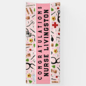 Banner für Glückwunsch von Krankenpflegerinnen und (Vertikal)