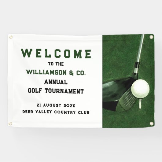 Banner für Golfveranstaltungen (Horizontal)