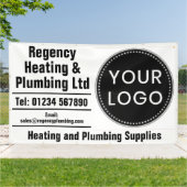 Banner für Heizung und Sanitär zum Einfügen Ihres (Außenbereich)