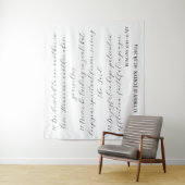 Banner für Hochzeiten in der Bibel 12:10-12 Wandteppich (Beispiel)