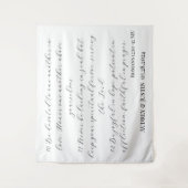 Banner für Hochzeiten in der Bibel 12:10-12 Wandteppich (Vorderseite)