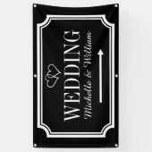 Banner für Hochzeitrichtung Personalisiert (Vertikal)