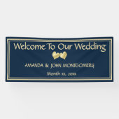 Banner für Hochzeitsfeier und Empfang (Horizontal)