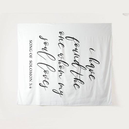 Banner für Hochzeitstag Wandteppich (Vorderseite (Horizontal))