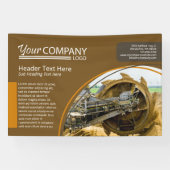 Banner für horizontale, braune und gelbe Wand (Horizontal)