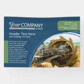 Banner für horizontale Navy Blue, Sage Green Wall- (Horizontal)