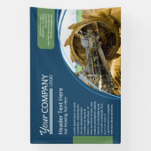 Banner für horizontale Navy Blue, Sage Green Wall- (Vertikal)