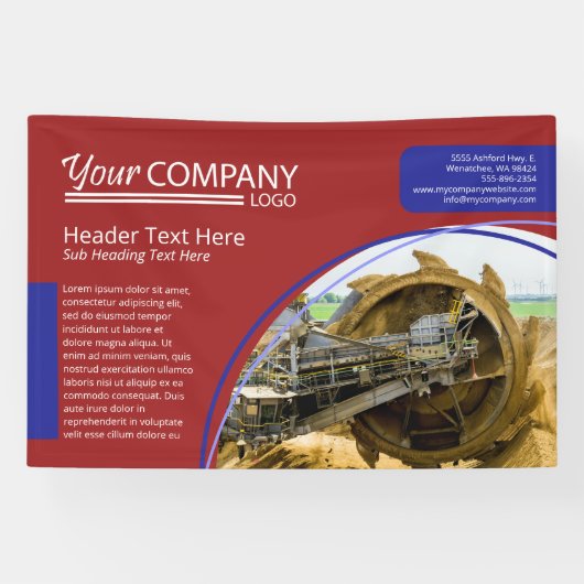 Banner für horizontale Red & Blue-Firmenlogo (Horizontal)