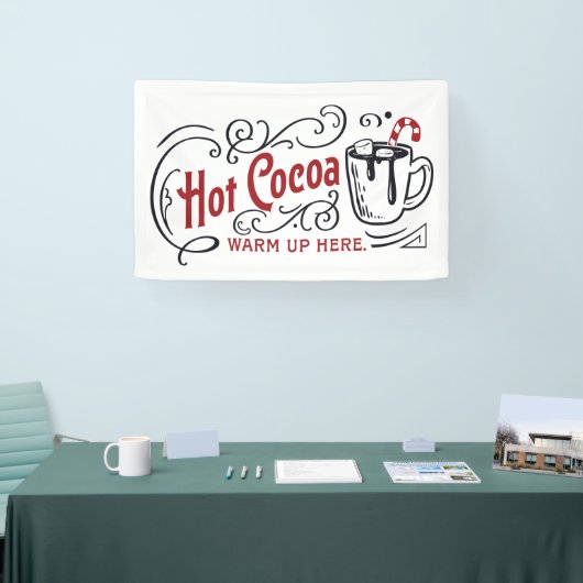 Banner für Hot-Cocoa-Bar (Messe)