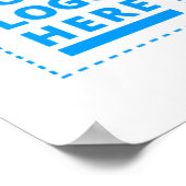 Banner für Ihren Text oder Ihr Logo Poster (Ecke)
