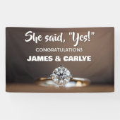 Banner für klassische, benutzerdefinierte Verlobun (Horizontal)