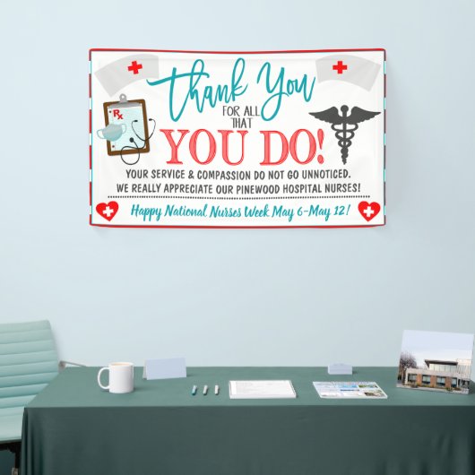 Banner für Krankenpflege (Messeveranstaltung)