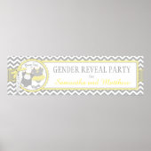 Banner für Krawatte oder Tutu-Gender-Aufdeckung Poster (Vorne)