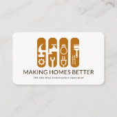 Banner für kreative Bauweise Handyman Tools Visitenkarte (Vorderseite)