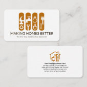 Banner für kreative Bauweise Handyman Tools Visitenkarte (Vorne/Hinten)