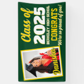 Banner für kundenspezifische Monogramm- und Foto-A (Vertikal)