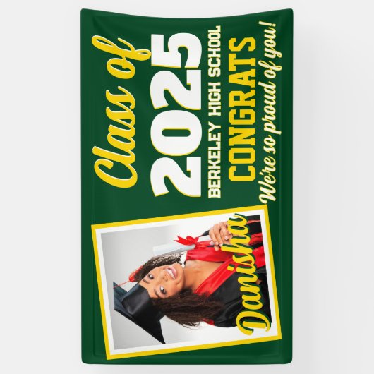 Banner für kundenspezifische Monogramm- und Foto-A (Vertikal)