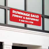Banner für kundenspezifische Rummage (Äußeres Gebäude)