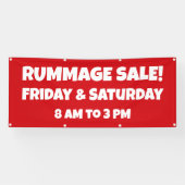 Banner für kundenspezifische Rummage (Horizontal)